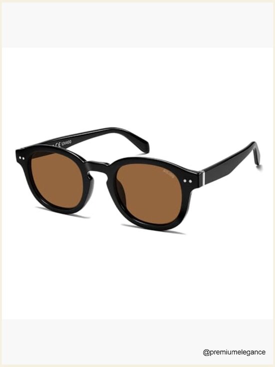 Retro Vintage Square Polarized Sunglasses with UV400 Protection main image 6